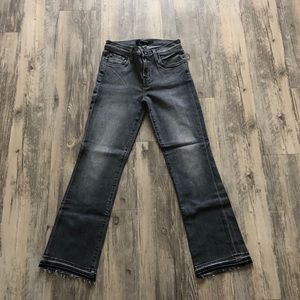 J Brand Mid Rise Crop Bootcut Jeans